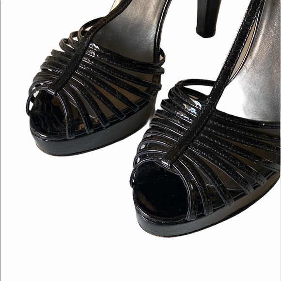 Stuart Weitzman Black Ankle Strap Platform Heels - Picture 6 of 6